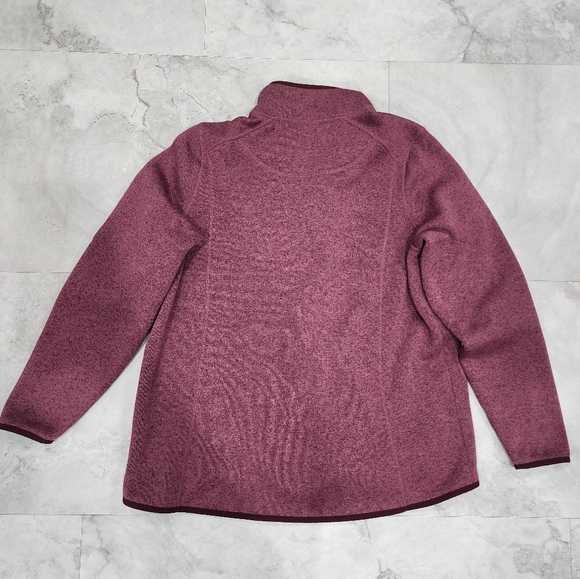 LL BEAN - Women’s Sweater Knit Fleece Full Zip Jacket Size 1X PLUS - Picture 12 of 12